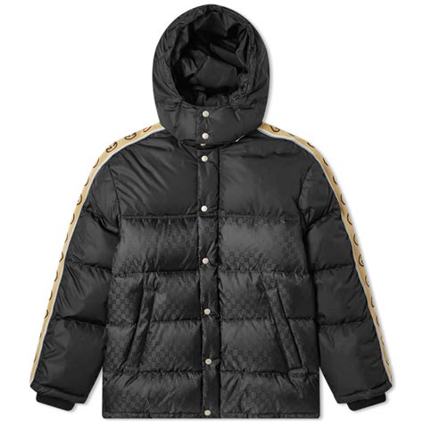 gucci jacquard down jacket|indigo wool gucci cashmere coat.